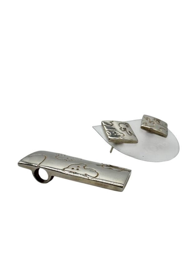 TOUS - SET PENDANT & EARRINGS SILVER - Image 8